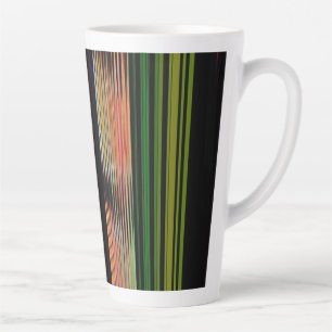 Farbenfrohe Streifen 717 Abstrakt Art Milchtasse