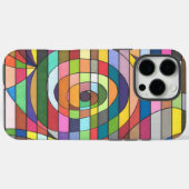 Farbenfrohe Streifen Abstrakt mit Spiralzentrum Case-Mate iPhone Hülle (Rückseite (Horizontal))