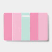 Farbenfrohe Streifen - Abzeichen Ausweis (Rückseite)