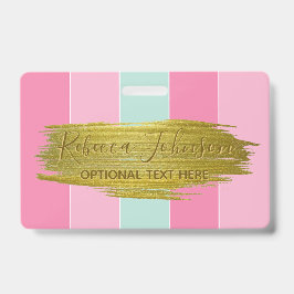 Farbenfrohe Streifen - Abzeichen Ausweis