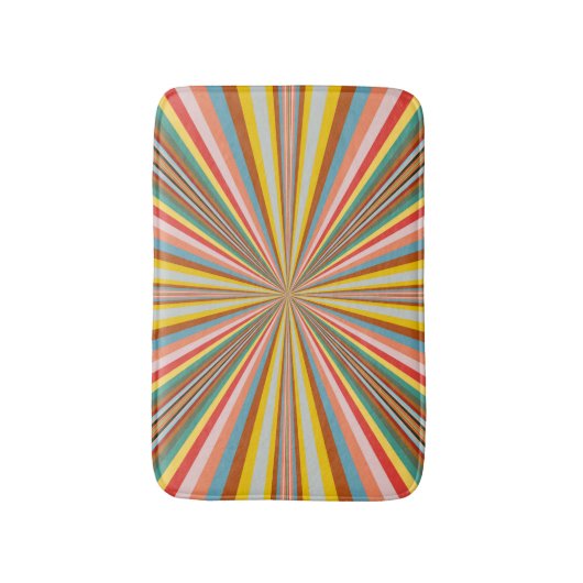 Farbenfrohe Streifen Badematte (Vorderseite Vertikal)