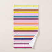 Farbenfrohe Streifen Badezimmer Handtuch Set (Handtuch)