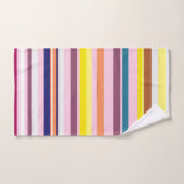 Farbenfrohe Streifen Badezimmer Handtuch Set (Handtuch)