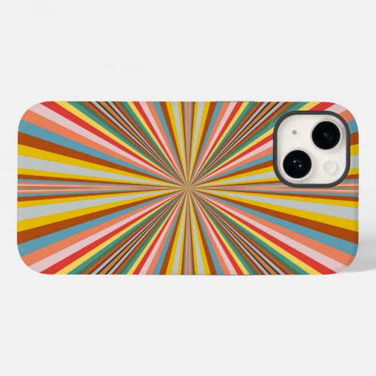 Farbenfrohe Streifen Case-Mate iPhone Hülle (Rückseite (Horizontal))