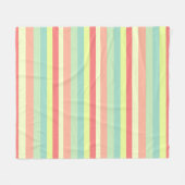 Farbenfrohe Streifen Fleecedecke (Vorderseite (Horizontal))