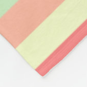 Farbenfrohe Streifen Fleecedecke (Ecke)