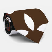 Farbenfrohe Streifen Geometrisches Muster Krawatte (Gerollt)