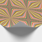 Farbenfrohe Streifen Geschenkpapier (Ecke)