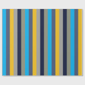 Farbenfrohe Streifen Geschenkpapier (Flach)
