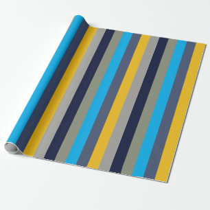 Farbenfrohe Streifen Geschenkpapier