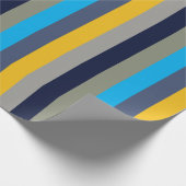 Farbenfrohe Streifen Geschenkpapier (Ecke)