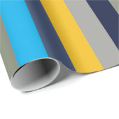 Farbenfrohe Streifen Geschenkpapier (Rolleneckpunkt)