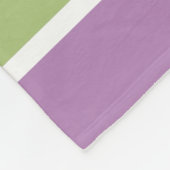 Farbenfrohe Streifen individuelle Name Fleecedecke (Ecke)