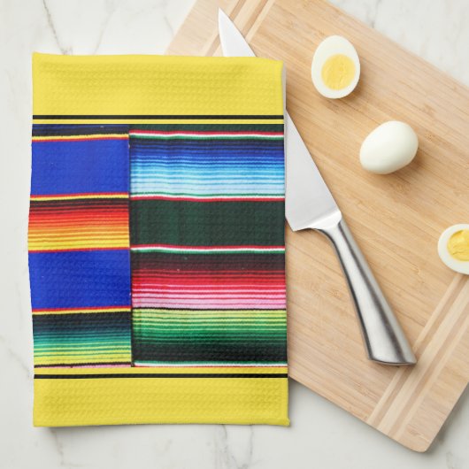 Farbenfrohe Streifen Küchentuch (Viertel Falte)