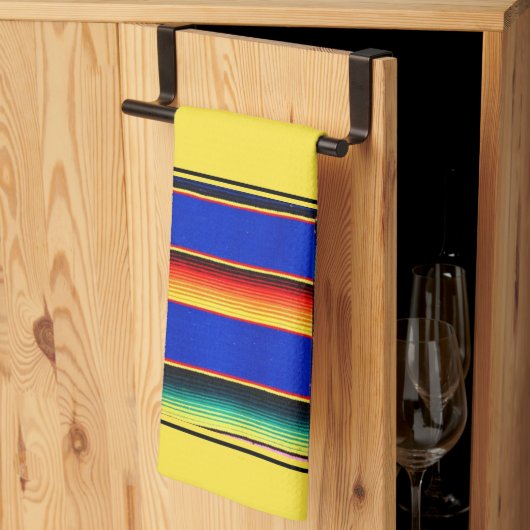 Farbenfrohe Streifen Küchentuch (Drittel gefaltet)