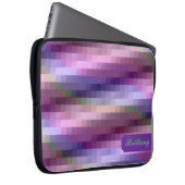 Farbenfrohe Streifen Laptopschutzhülle (Vorne Rechts)