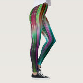 Farbenfrohe Streifen Leggings (Rechts)