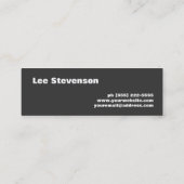 Farbenfrohe Streifen Monogram Mini Visitenkarte (Rückseite)