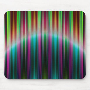 Farbenfrohe Streifen Mousepad
