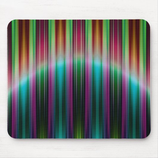 Farbenfrohe Streifen Mousepad (Vorne)