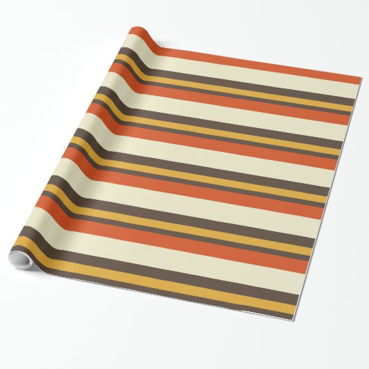 Farbenfrohe Streifen Muster 2 Geschenkpapier (Ungerollt)