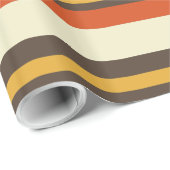 Farbenfrohe Streifen Muster 2 Geschenkpapier (Rolleneckpunkt)