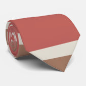 Farbenfrohe Streifen Muster Krawatte (Gerollt)