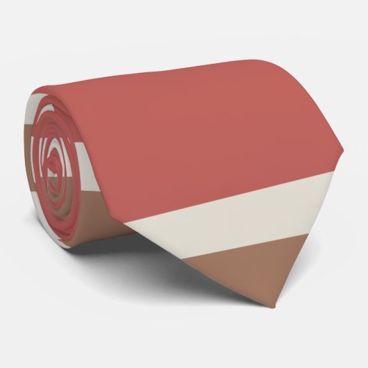 Farbenfrohe Streifen Muster Krawatte (Gerollt)