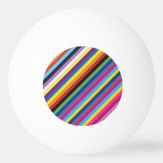 Farbenfrohe Streifen Muster Ping Pong Ball Tischtennisball