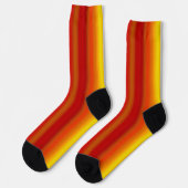 Farbenfrohe Streifen Nahtloses Muster Socken (Linkes Detail)
