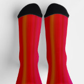 Farbenfrohe Streifen Nahtloses Muster Socken (Oben)