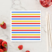 Farbenfrohe Streifen Party Napkins Serviette (Beispiel)