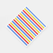 Farbenfrohe Streifen Party Napkins Serviette (Ecke)