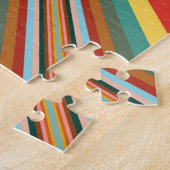Farbenfrohe Streifen Puzzle (Seite)