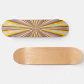 Farbenfrohe Streifen Skateboard (Horizontal)