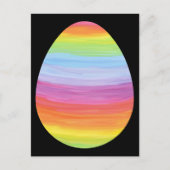 Farbenfrohe Streifen Streifen Streifen Ostereier g Postkarte (Vorderseite)