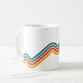 Farbenfrohe Streifen Tasse (Vorderseite Links)