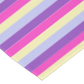 Farbenfrohe Streifen Tischdecke (Schrägansicht)