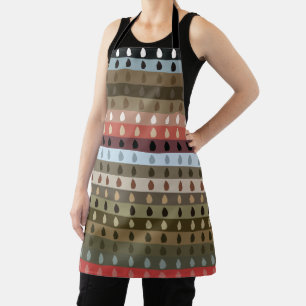 Farbenfrohe Streifen Tribal Art Schürze