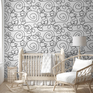 Farbenfrohe Streifen und Linien 1 Spiralen Tapete