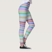 Farbenfrohe Streifengestaltung Leggings (Rechts)