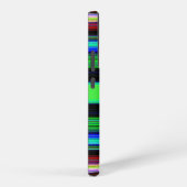 Farbenfrohe Streifenmuster mit schwarzem Individue Samsung Galaxy Hülle (Rechte Seite)