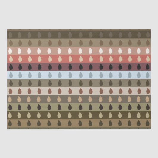 Farbenfrohe Stribal Art Seidenpapier (Vorderseite)