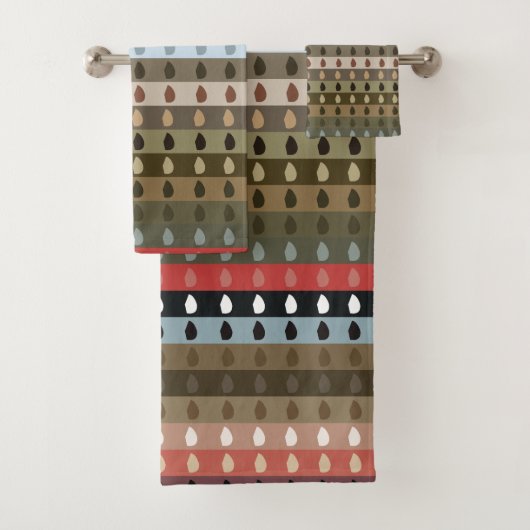 Farbenfrohe Stribal Badhandtuch Set (Insitu)