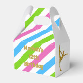 Farbenfrohe Strickgymnastikbox für Glitzer Geschenkschachtel (Vorderseite)