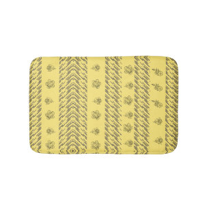 Farbenfrohe Strickkugel Badematte