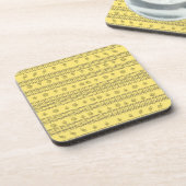 Farbenfrohe Strickkugel Getränkeuntersetzer (Linke Seite)