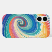 Farbenfrohe Strickwellen Case-Mate iPhone Hülle (Rückseite (Horizontal))