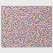 Farbenfrohe String Lights Niedlich Fun Pink Muster Geschenkpapier (Flach)