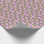 Farbenfrohe String Lights Niedlich Fun Pink Muster Geschenkpapier (Ecke)